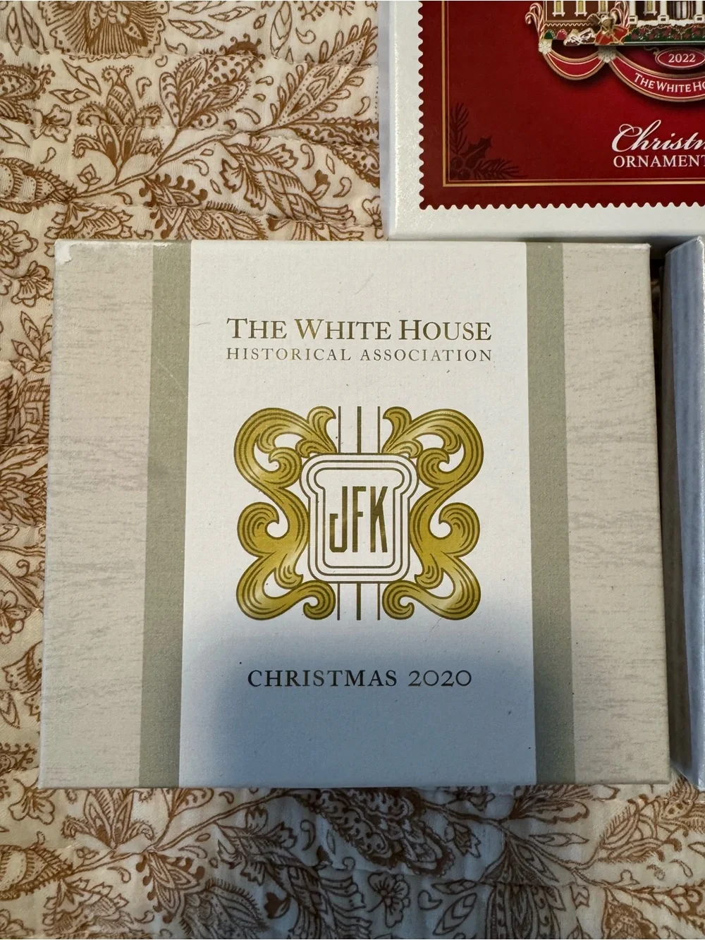 White House Christmas Ornaments - Set of 3